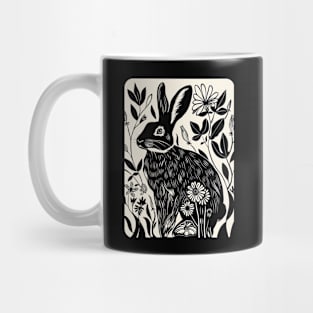 Easter Rabbit Flowers Nature Bunny Lovers Mug